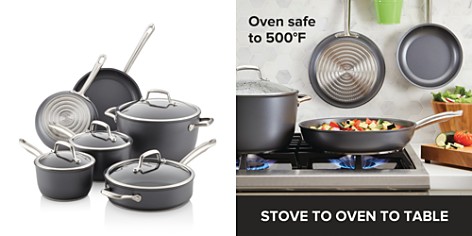 Anolon Accolade Hard-Anodized Precision Forge Cookware Set, 10-Piece, Moonstone - Bloomingdale's Registry_2